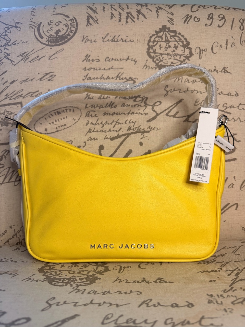 NWT Marc Jacobs Leather Shoulder Bag in Meadowlark Yellow